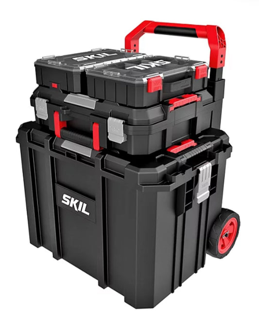 SKIL 4-Piece Rolling Tool and Organizer Box