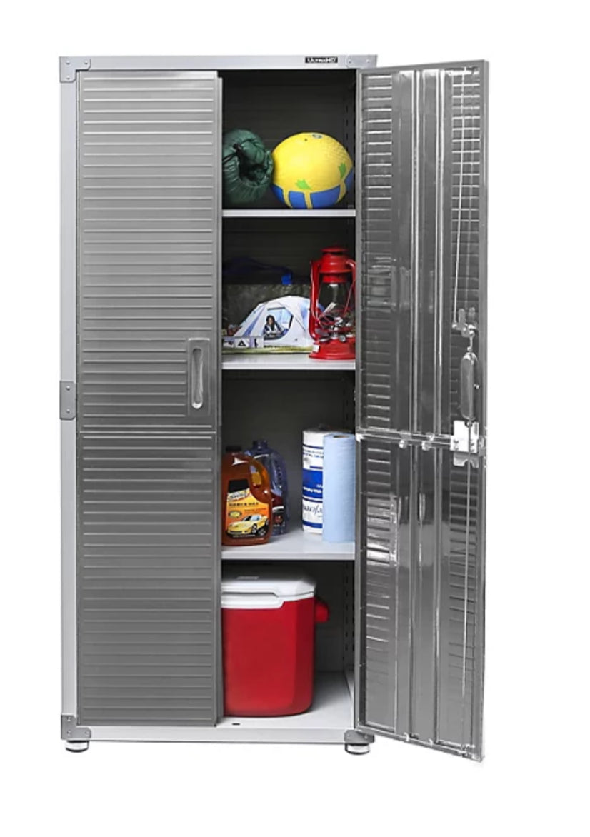 UltraHD 5-Piece Garage Cabinet Set With Adjustable Workbench