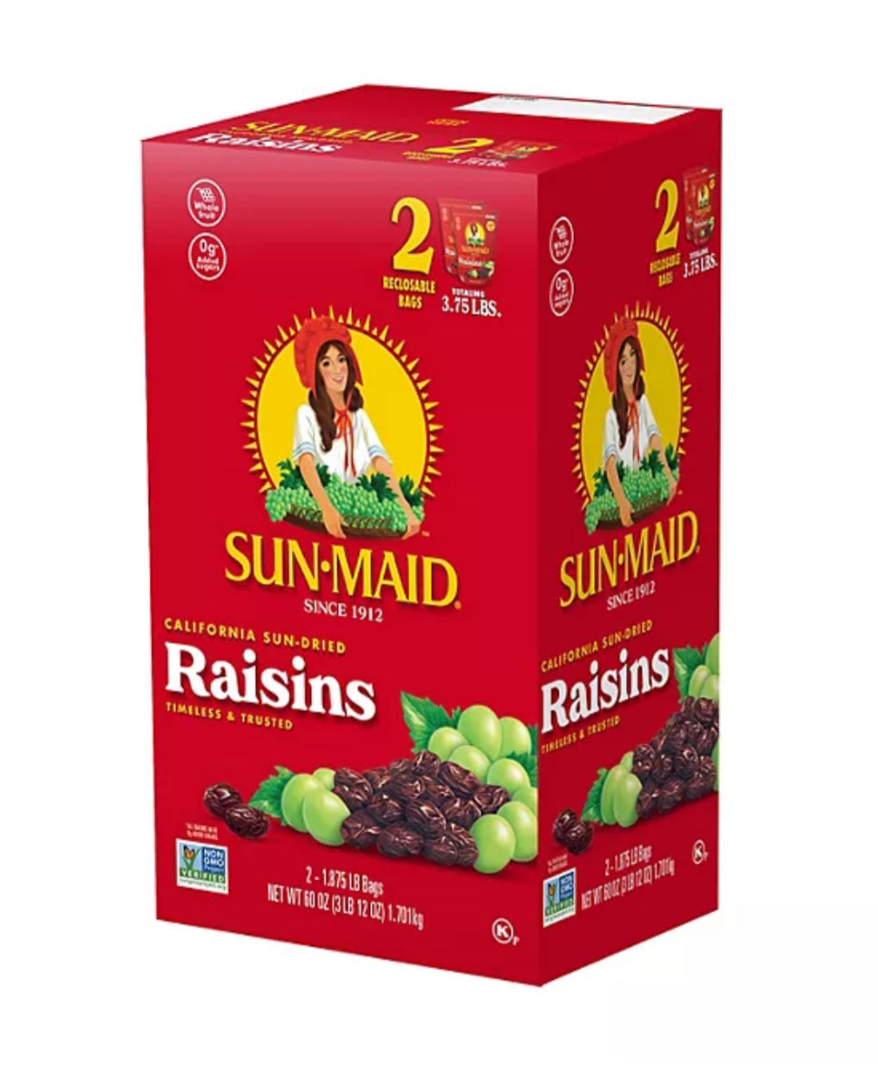 Sun-Maid California Sun-Dried Raisins (30 oz., 2 ct.)